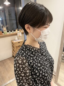 メルト 吉祥寺(melt) 大人可愛い小顔マッシュショート ナチュラル丸み耳掛け 20代30代
