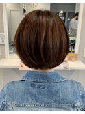 【filo山口】丸いシルエットのショートボブスタイル