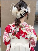 卒業おめでとうございます。袴ヘアアレンジ/ニュアンスカラー