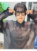 【早瀬忍　梅田中津】王道黒髪ショートボブ