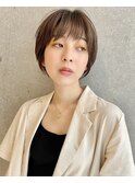 大人可愛い/クールショート/ハイライト/小顔/