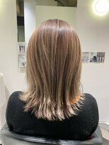 アフロディーテギンザ 日本橋人形町店(APHRODITE GINZA)&nbsp;外ハネボブ/セクションカラー/ペールベージュ/人形町