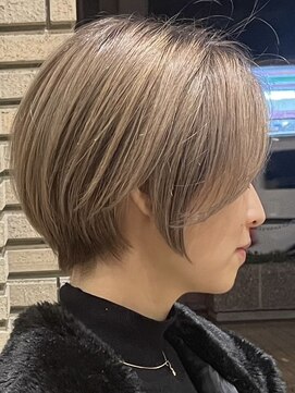 ロンドブルーム 天神大名店(Lond Bloom) ダブルカラーショートボブインナーカラーハイライトケアブリーチ