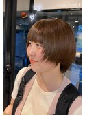 マロンベージュ/ショート/10代20代/薬院