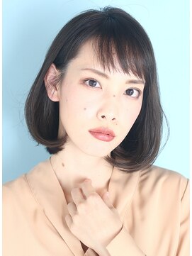 インセプション 銀座(INCEPTION) 大人小顔美髪イメチェンピンクブラウン切りっぱなしボブ