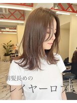 リンヘアーバイギフト 表参道(RIN hair by GIFT) レイヤーロブ　外はねヘア　シアーベージュ　大人かわいい美髪