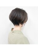 大人ショート×アッシュベージュ
