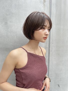 プランツヘアー 大人ショート　丸みショートボブ　博多美容室