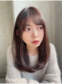 レイヤーカットグレージュ髪質改善イノア5130