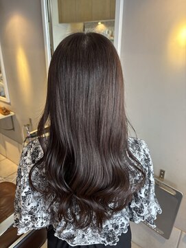 モップス 富岡店(MOPS) ヘーゼルブラウン×艶髪ロング