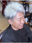 【50代からのカラー】脱白髪染めホワイトシルバー×ブリーチ３回