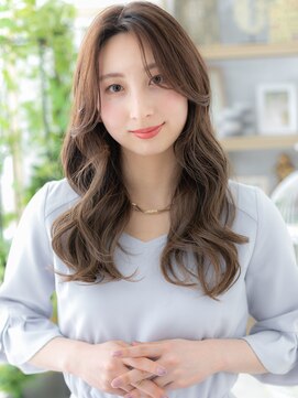 カバーヘア イヴ 戸頭店(COVER HAIR EVE) センターパートグレーベージュ小顔抜け感ヘアc6戸頭20代30代40代