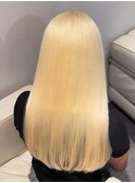 14635ホワイトアッシュ抜きっぱなしブリーチホワイトブロンド