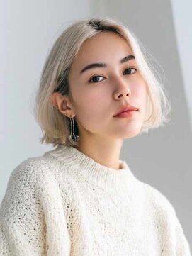 シェル 立川(shell) くびレイヤーエモージュグレージュカラーくびれショート【立川】