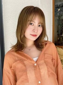 ルービック(Rubik's) 【くびれミディ×透け感カラー】大人の柔らかフェミニンヘア