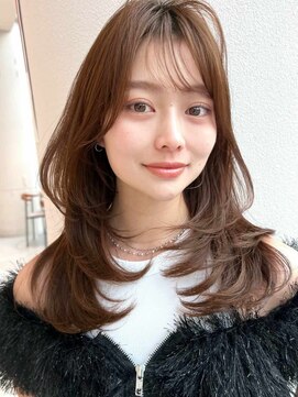 ミンクス ギンザ セントラル(MINX ginza central) 【MINX】くびれヘア＋くすみベージュハイライトカラー_銀座