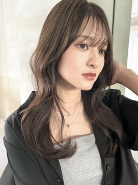 ミンクス 青山店(MINX) 【MINX】顔まわり似合わせカット＋暗めカラーロング_表参道