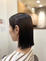 フリージア(freesia)&nbsp;切りっぱなしボブ/黒髪スタイル/髪質改善トリートメント