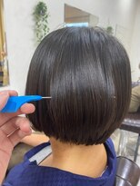 ベリテツー 京成大久保(verite2)&nbsp;20代30代40代黒髪前下がりショートボブ/アッシュブラック