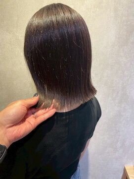 髪質改善/顔周りレイヤーカット/グレージュ[千葉/千葉駅]