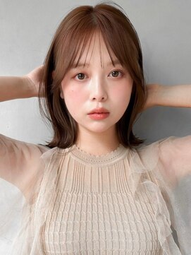 キリ 表参道(kyli) くせ毛風カールモテ髪こなれヘアオリーブグレー結べるボブ