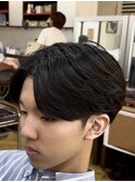 ニュアンスパーマ/フェザーパーマ/毛流れ/ツーブロック/刈り上げ
