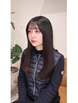 アフェクション 大曽根店&nbsp;ハッシュカット顔周りカットダークブラウン
