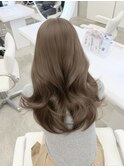 盛れるうるツヤくびれヘア＊ブリーチなしカラーヘーゼルベージュ