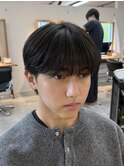 MEN'S/韓国ヘア/シースルーマッシュ/ラウンドマッシュ/下田