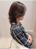 大人かわいい☆軽い質感のミディアムレイヤー♪デジタルパーマ
