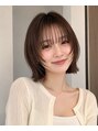 イロドリ(irodori) 人気の顔周りレイヤーを入れたハッシュカットボブ♪