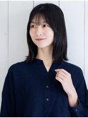 20代30代40代◎白髪染めリタッチカラー外ハネミディアム竹ノ塚