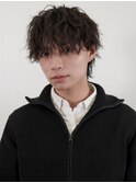 メンズカット×波巻きパーマ