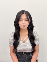 ロサ ファイブヘアー(Rosa..5Hair)&nbsp;プルシールで暗髪ロング