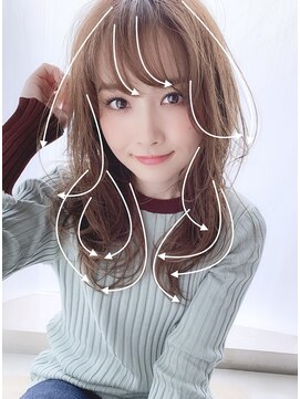 アリスバイアフロート 自由が丘(ALICe by AFLOAT) ひし形レイヤー(デザインカラー無造作カールボブディ