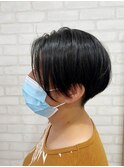 ツーブロックショート