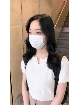 シェア 天王寺(share) 就活/地毛風カラー/ブルーブラック[パープルブラック]