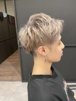 ナンバー(number+)&nbsp;20代30代メンズスパイラルパーマワイルドオシャレ感アッシュ