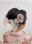 【BelleCoupes】岡本真由美 七五三 日本髪ヘアセット 着付け