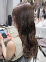 スイート ヘアデザイン(Suite HAIR DESIGN)&nbsp;細めハイライト ロング マロンカラー