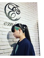 エミタス 練馬(emi+ Hair & eyelash)&nbsp;ミントカラーブロックカラー