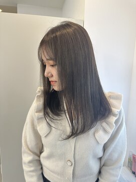 アルーシェウィズスカイ 原宿(Alushe with Sky) グレージュ/ダブルカラー/ミルクティーグベージュ/ケアブリーチ