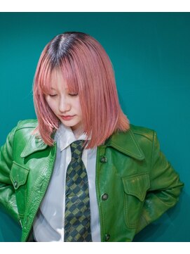 ヌウ(nuu) ペールピンクカラー/ピンク/20代30代/ダブルカラー/ケアブリーチ