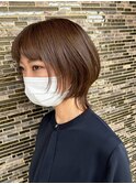 くびれショートウルフ　アッシュブラウン