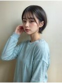 ナチュラルブラック×くびれショート【TELAHAIR】