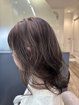 スペラヘアー 船橋店(SpeRa hair) 筋感ハイライト×ピンクベージュ