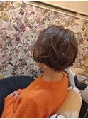 ショートツヤツヤデジタルパーマ