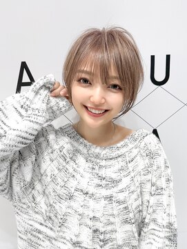 ハルキミナト ジャパン ヨコハマ(HARUKI MINATO japan YOKOHAMA) ミルクティー/グレージュ/ブルーカラー/ショート/レイヤー