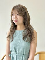 ヘアー アイス 御器所本店(HAIR ICI)&nbsp;ブリーチなし/グレージュ/オリーブグレージュ/顔周り/20代