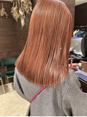 夏色オレンジカラー×髪質改善カラーでツヤツヤに★中村大輔